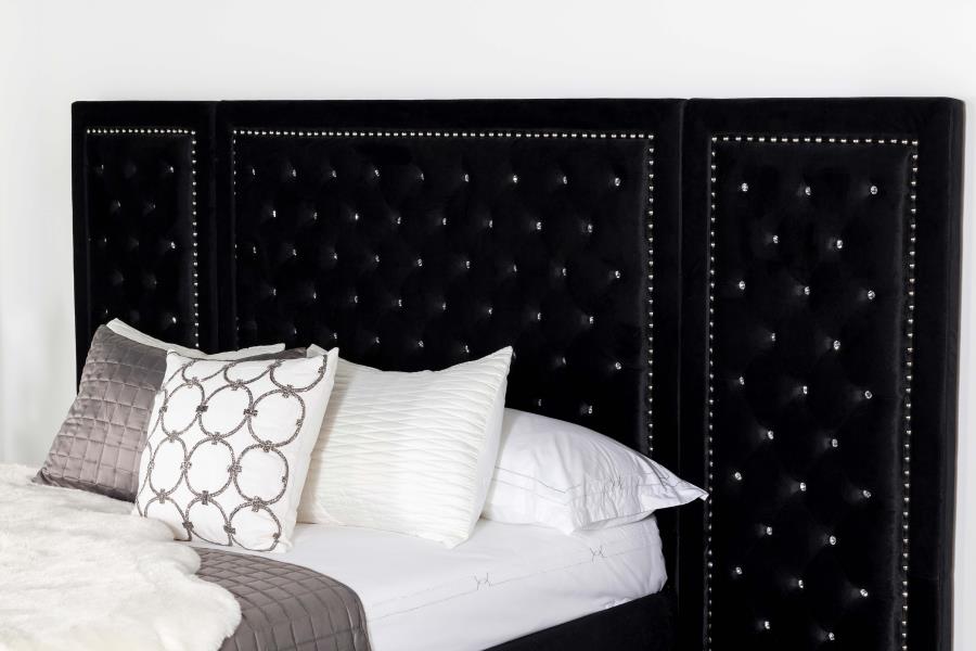 Hailey Wall Panel Bed Black