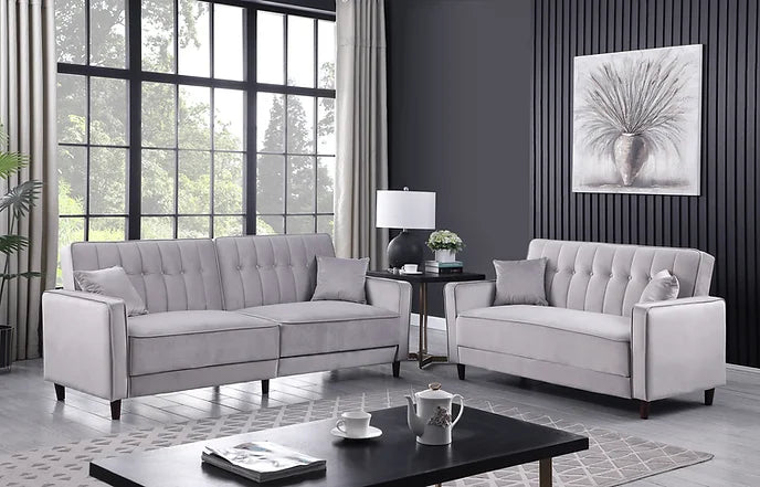 Cozy (Grey) Sofa & Loveseat