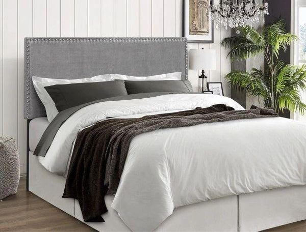 Erin Grey Velvet Bed Frame