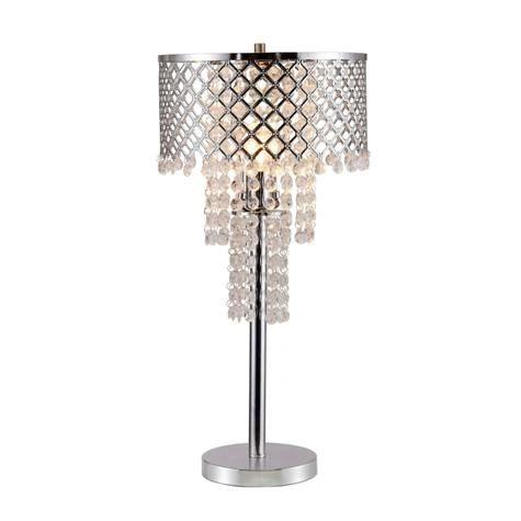 Crystal & Mesh Table Lamp