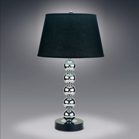 Black Silver Table Lamp