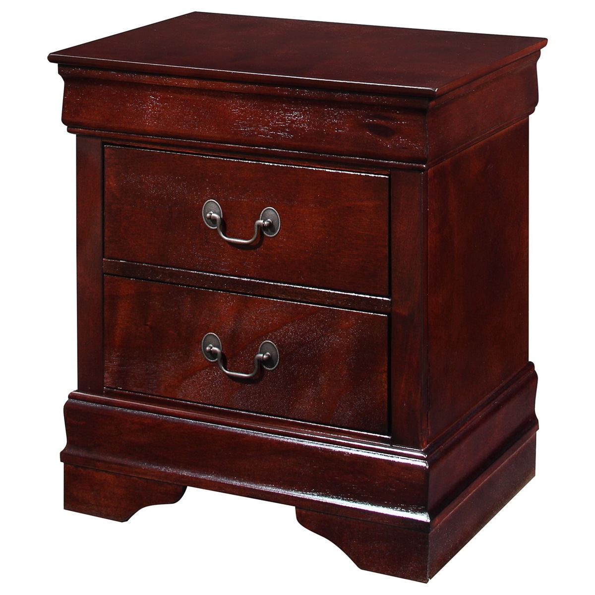 Louis Philip Dark Cherry Nightstand