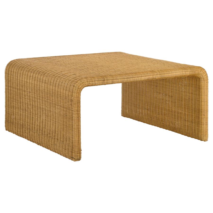 Juanita Square Rattan Coffee & End Table Natural