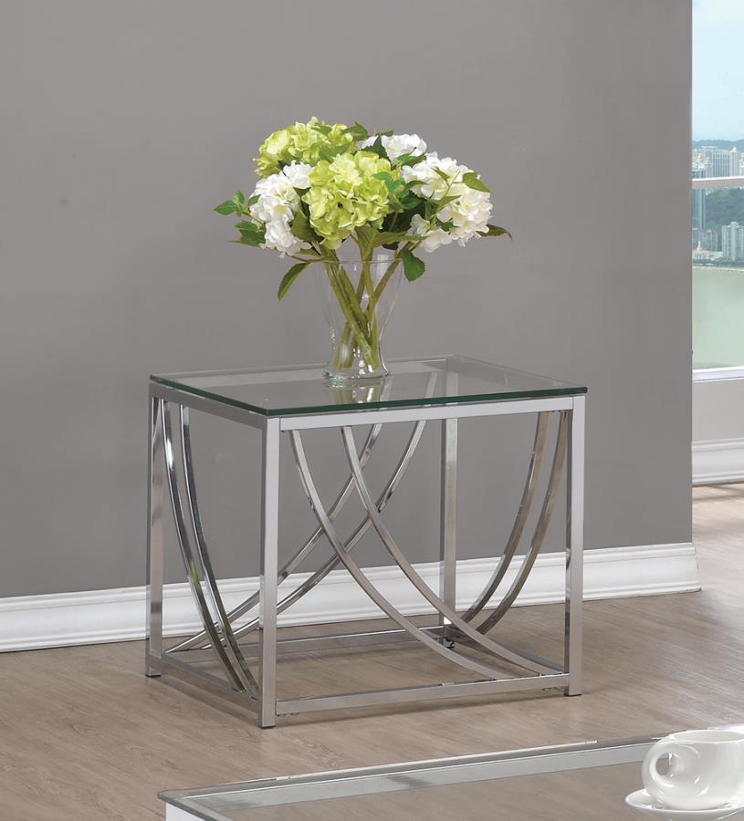 Chrome End Table