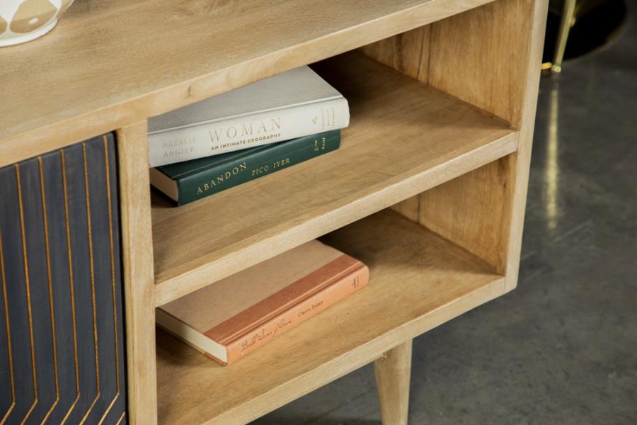 Geometric Mango Wood TV Stand