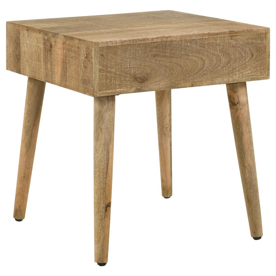 Square 1-drawer End Table Natural