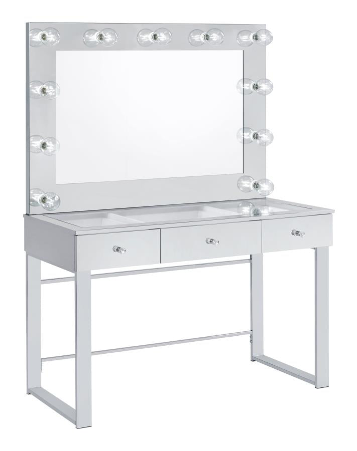 Silver Hollywood Mirror Vanity