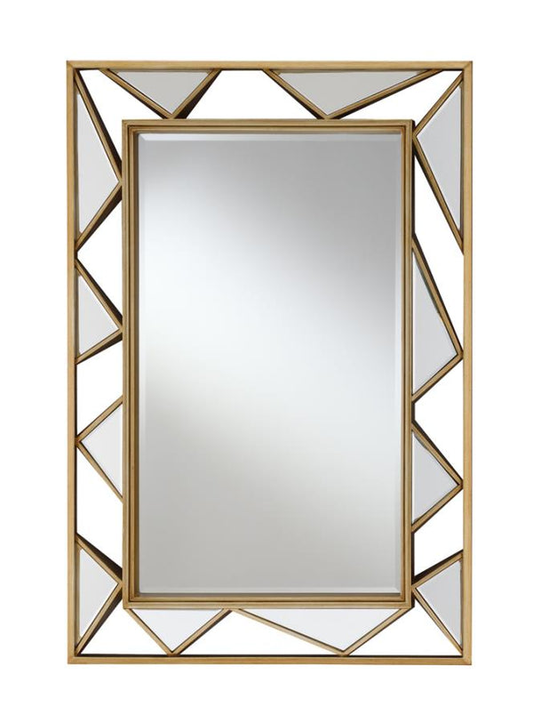 Geometric Gold Mirror
