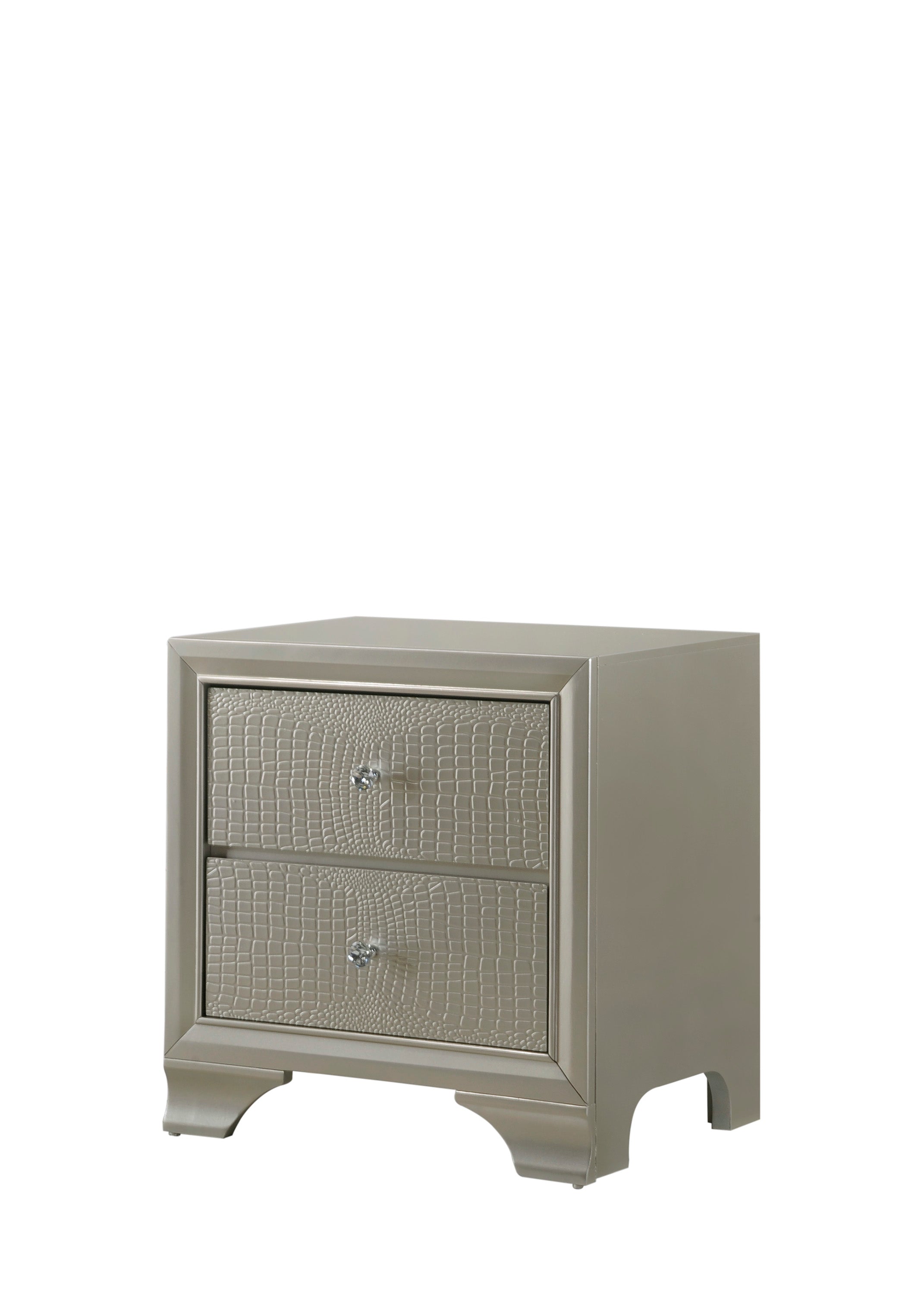 Lyssa Champagne Bedroom Nightstand