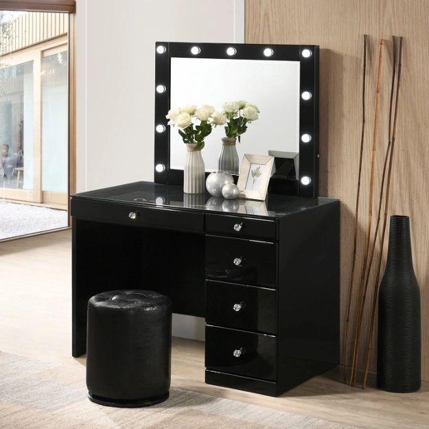 Morgan Black Vanity Set