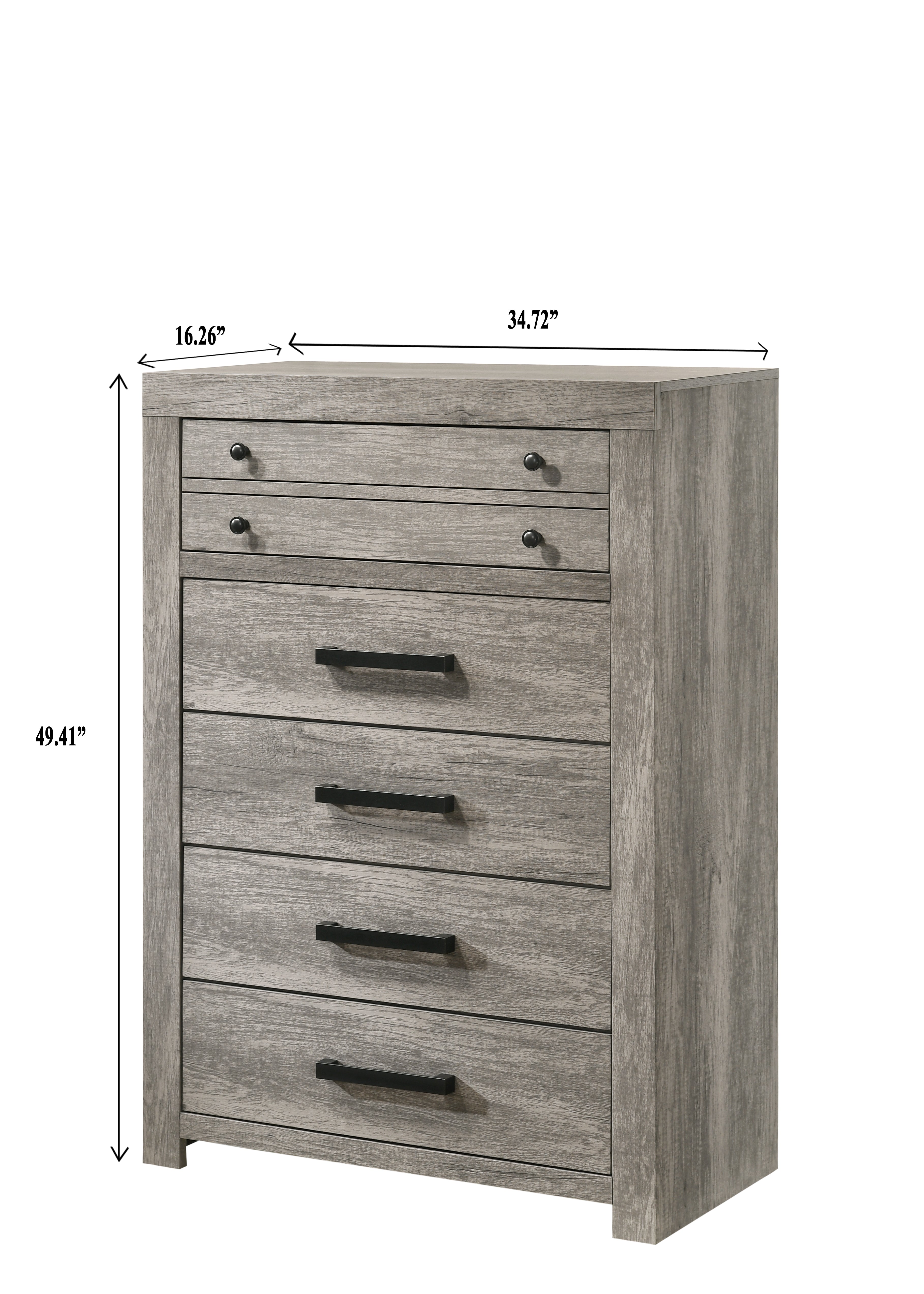 Tundra Grey Bedroom Chest