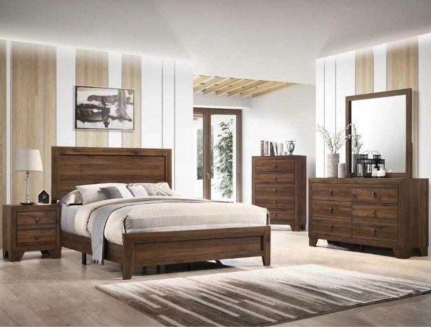 Millie Cherry Wood Bedroom Set Collection