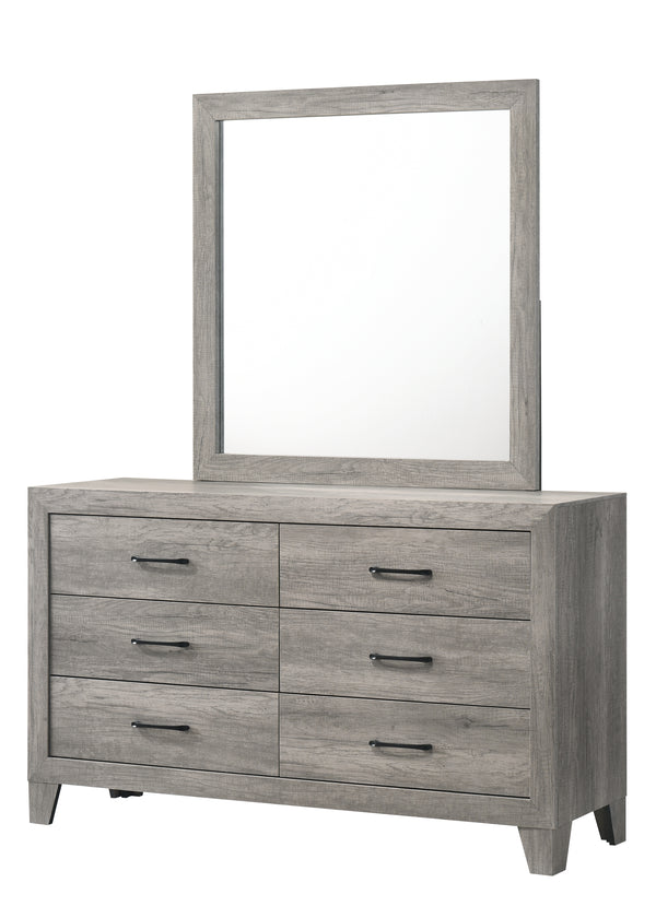 Hopkins Dresser&Mirror Grey