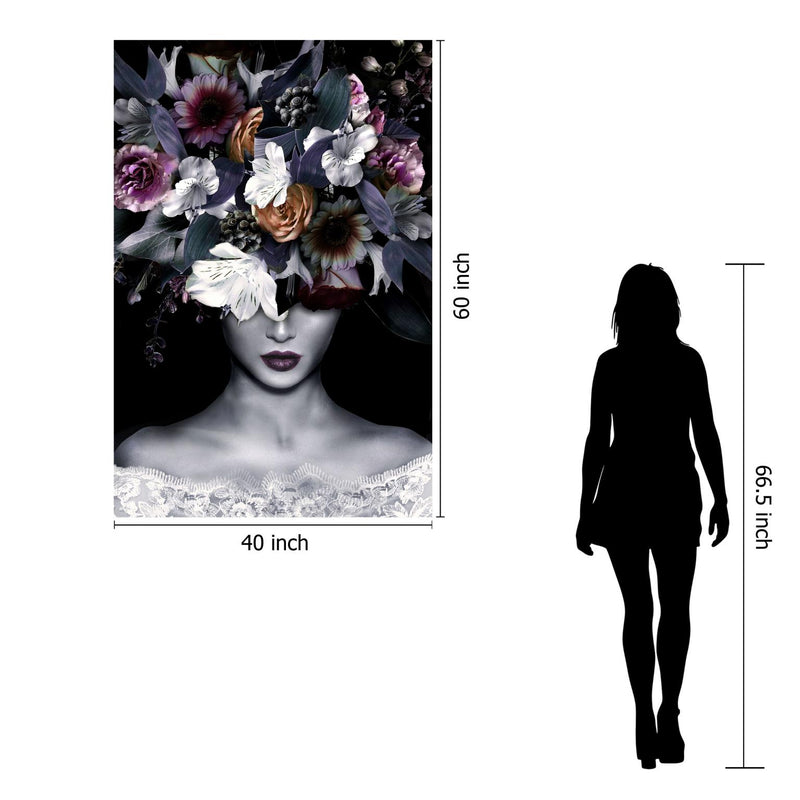 Temp Glass w/Foil – Floral Lady Front