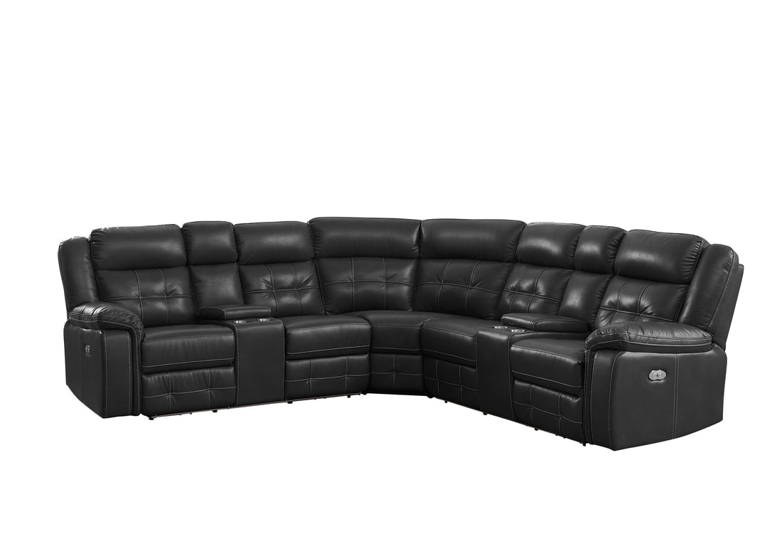 Amazon 2023 Black Power Reclining Sectional