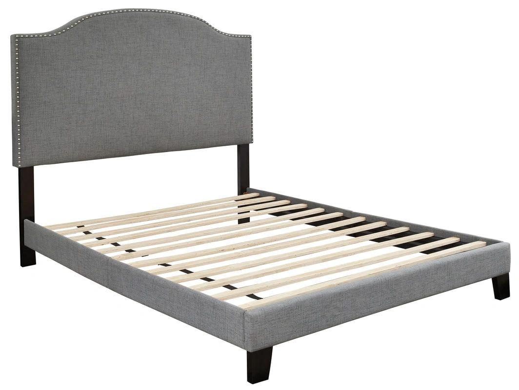 Grey Platform Bed