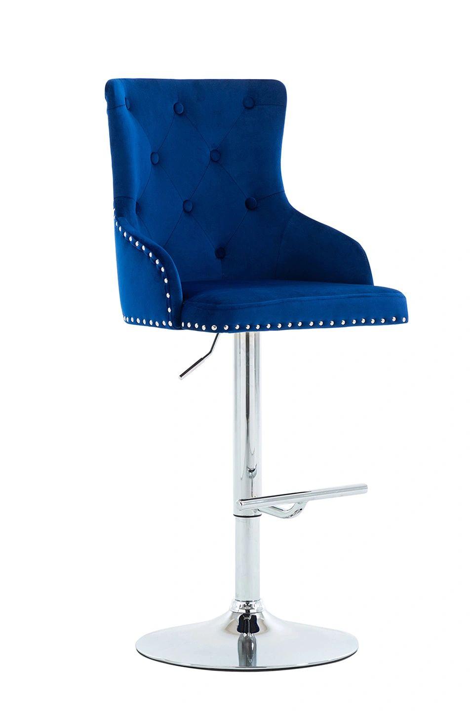 Bella Tufted Velvet Barstool