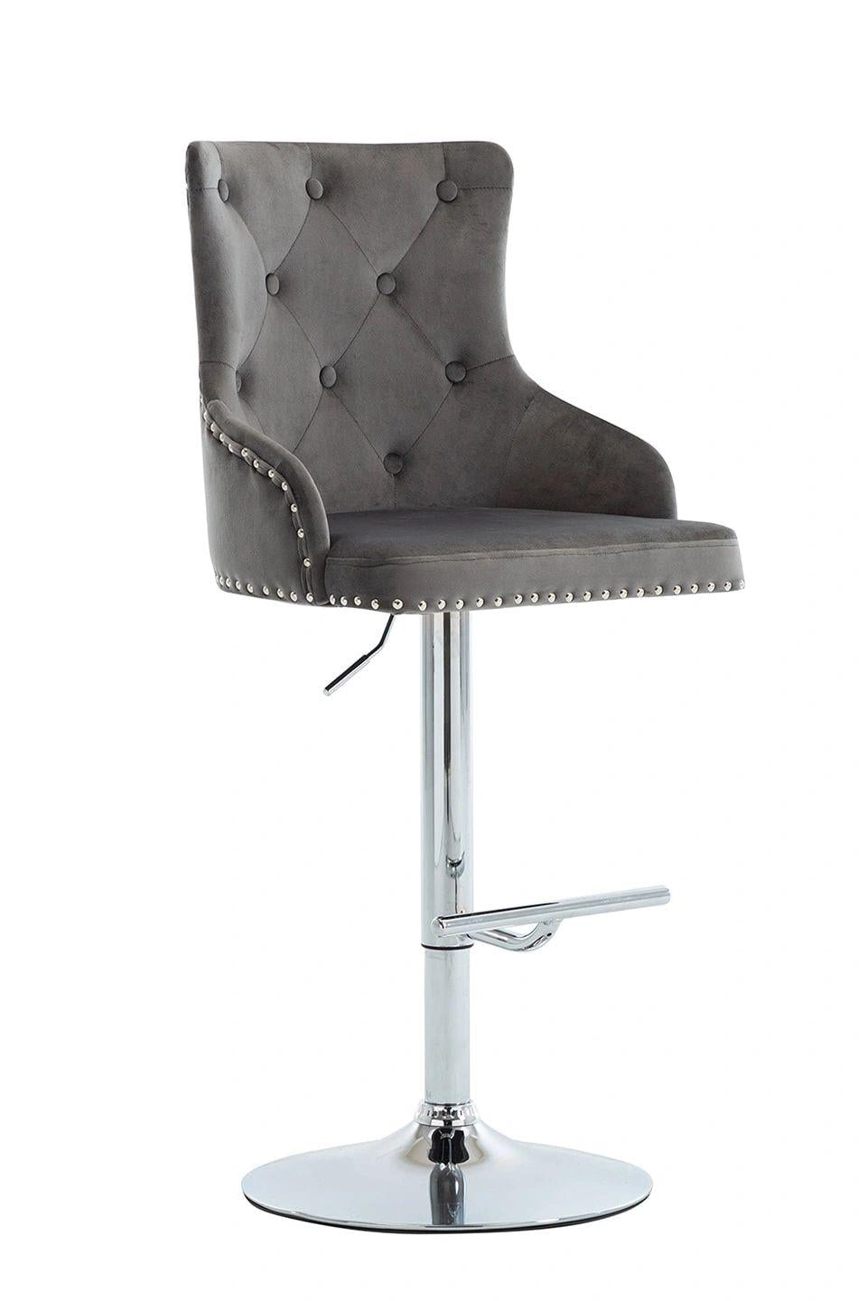 Bella Tufted Velvet Barstool