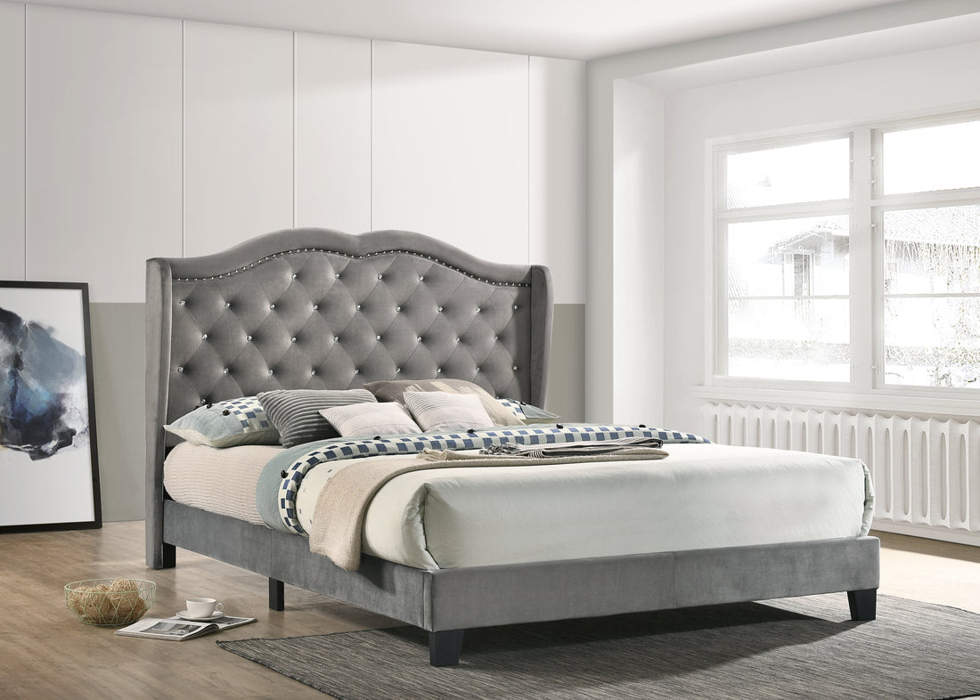 Paradise Grey Platform Bed