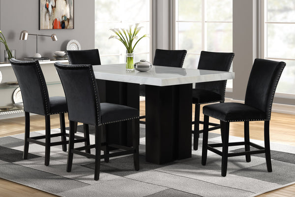Black Counter Height 7PC Dining Set