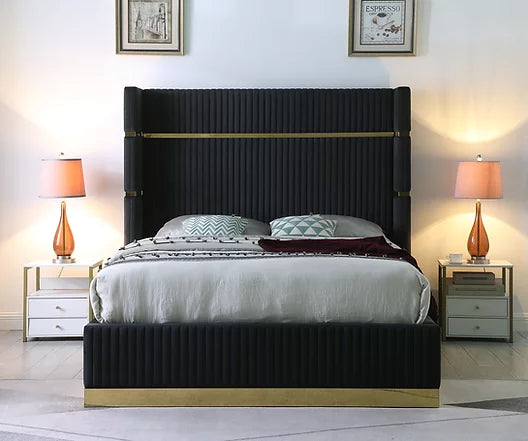 Aspen Black Platform Bed