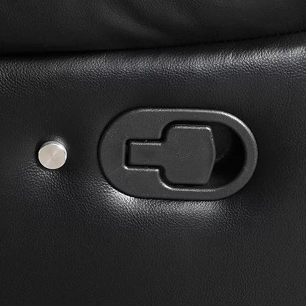 Lucky Charm Black Reclining Sectional