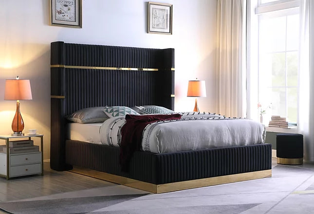 Aspen Black Platform Bed