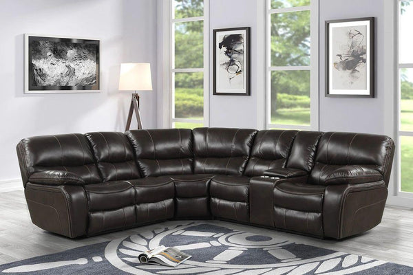 Florence Brown Reclining Sectional