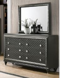 Giovani Gray Bedroom Dresser & Mirror