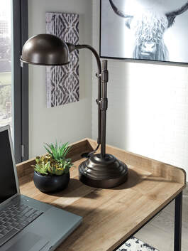 Brown/Black Home Office Desk