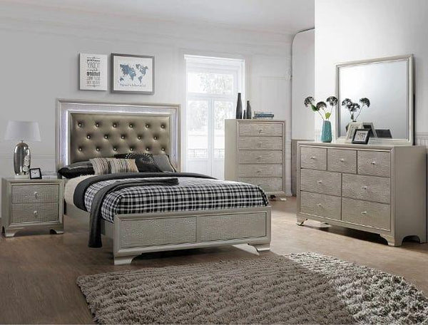 Lyssa Champagne Bedroom Set Collection