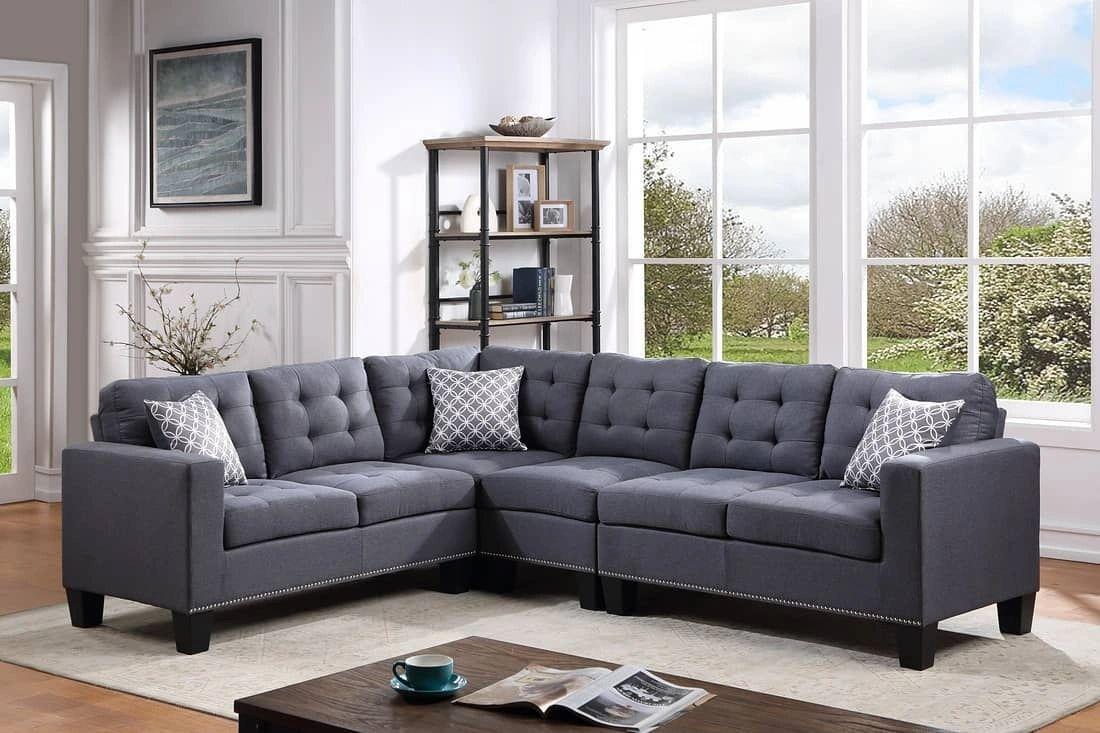 Logan Gray Linen Sectional