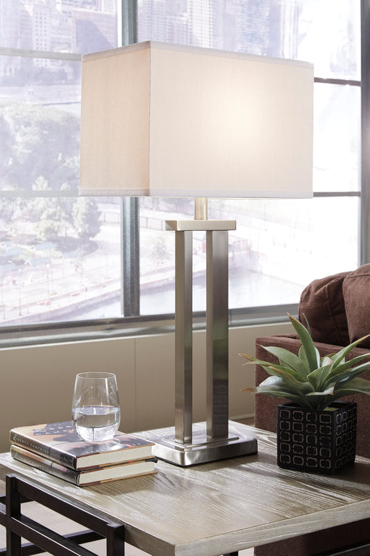 Silver Table Lamp