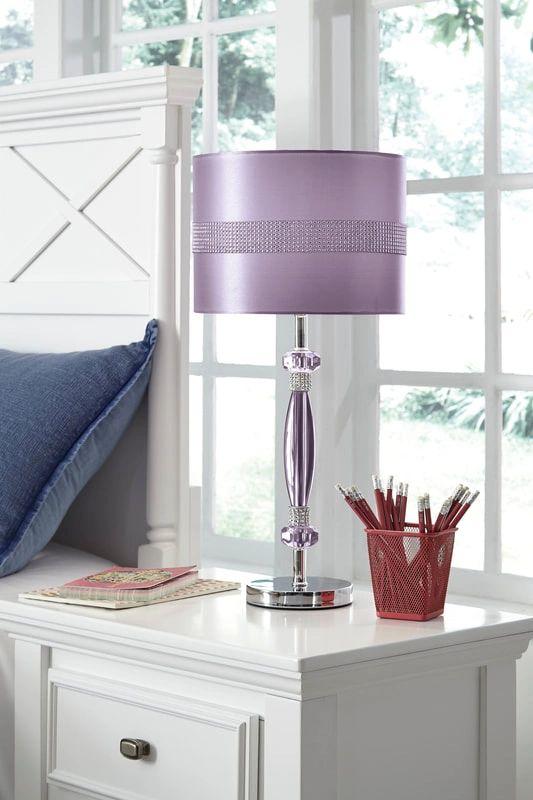 Ashley Purple Table Lamp