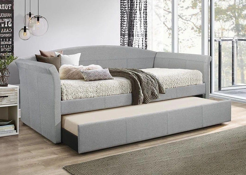 Mason Grey Linen Trundle Daybed