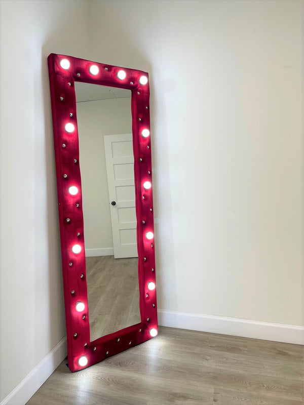 Princess Red Floor Mirror
