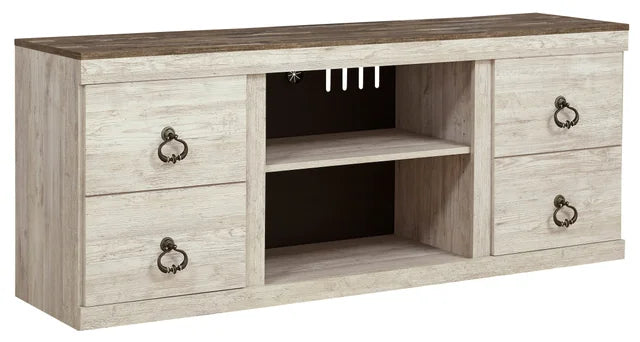 Whitewash TV Stand