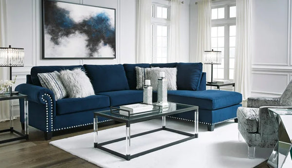 Ashley Ink Sectional RAF Chaise